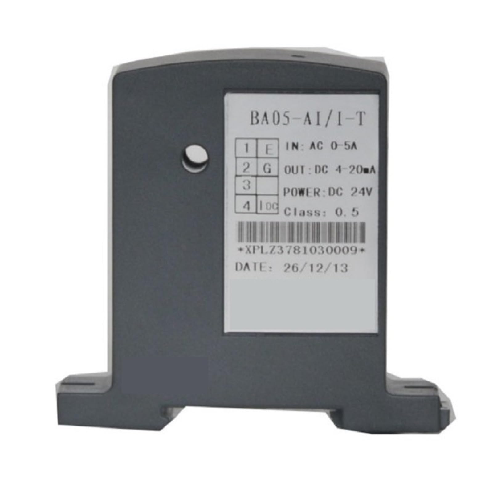 BA05-AI/I Electrical Transducer: Isolate AC 0-10A Current to DC 4-20mA/0-20mA Analog Signal Converter with 24V/12V Power Supply - Ideal for Industrial Automation, Power Monitoring & Control Systems