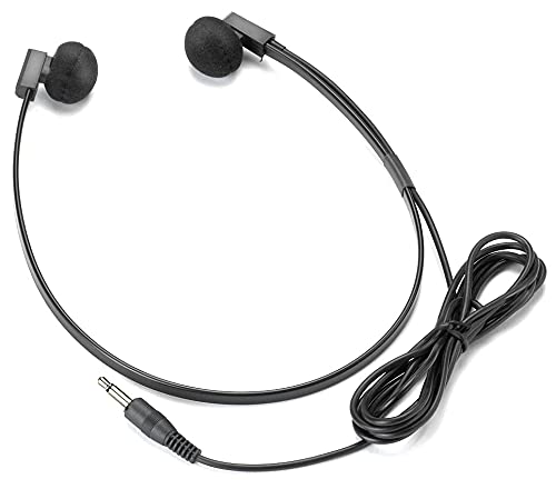 Lanier P-128 Transcriber Headset - Noise Cancelling Office Transcription Headphones with Perfect Sound Quality | Ideal for Legal, Medical & Administrative Dictation Work