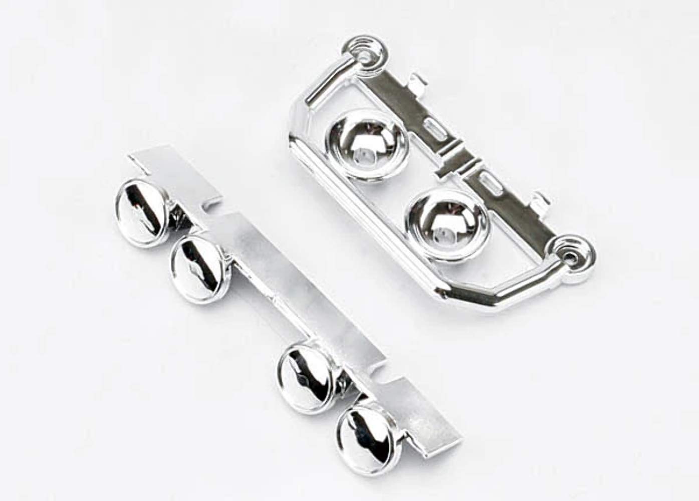 Traxxas 5634 Chrome Front Bumper & Roof Light Bar Kit - 99-Pack for Summit RC Cars - Perfect for Off-Road Adventures & Night Racing