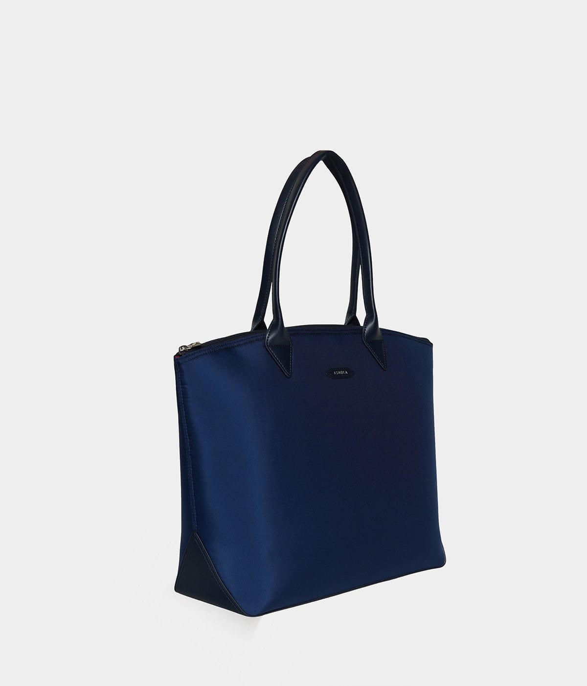Eco-Friendly Navy Blue Jolly Apple & Recycled Nylon Tote Bag - Perfect for Grocery Shopping, Beach Trips & Everyday Use