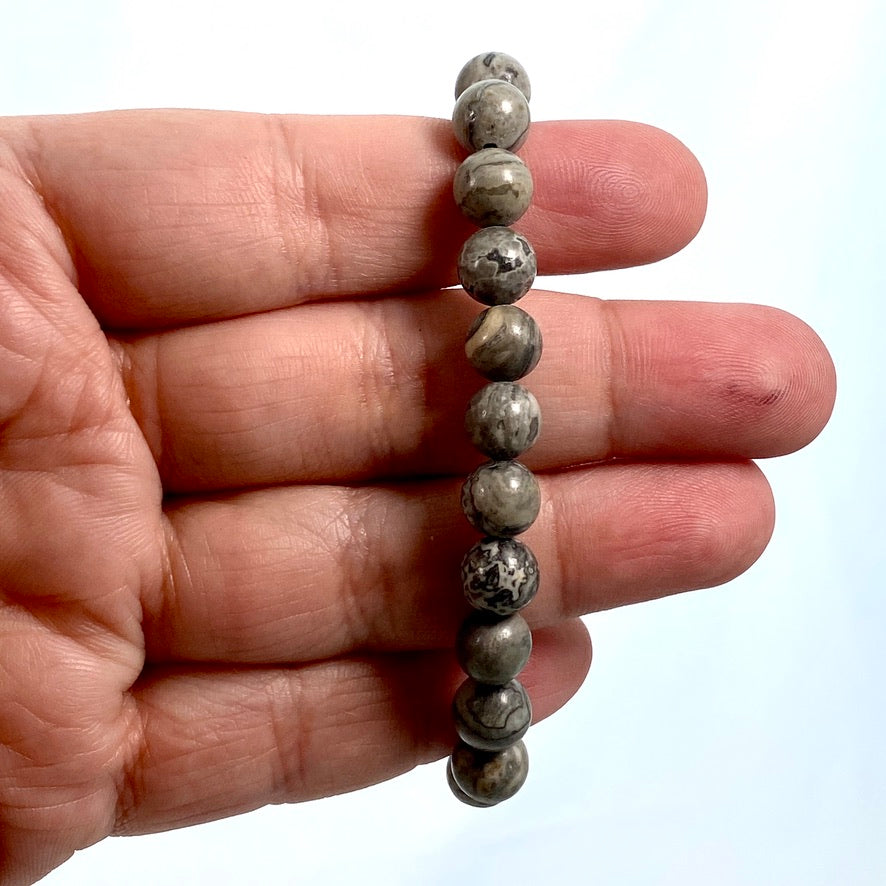 Natural Jasper Gemstone Beaded Bracelet for Women - Healing Stone Jewelry for Stress Relief & Positive Energy | Perfect for Yoga, Meditation & Everyday Wear