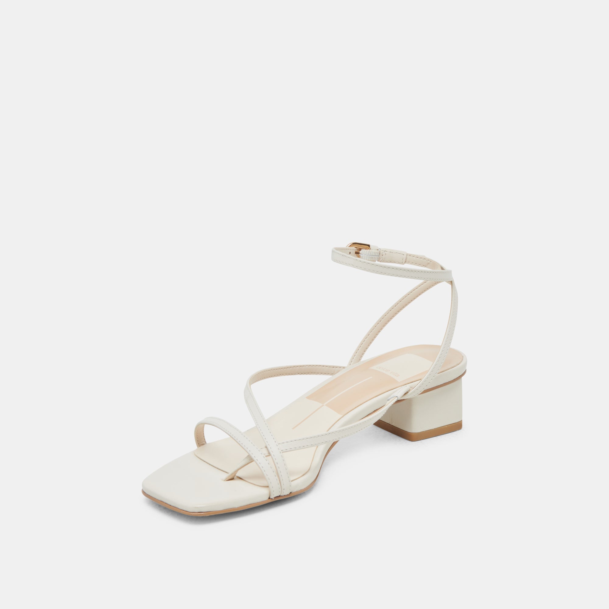 KARLOS Leather Sandals for Women - Comfortable Bone Color Strappy Sandals for Summer, Beach, and Casual Outfits