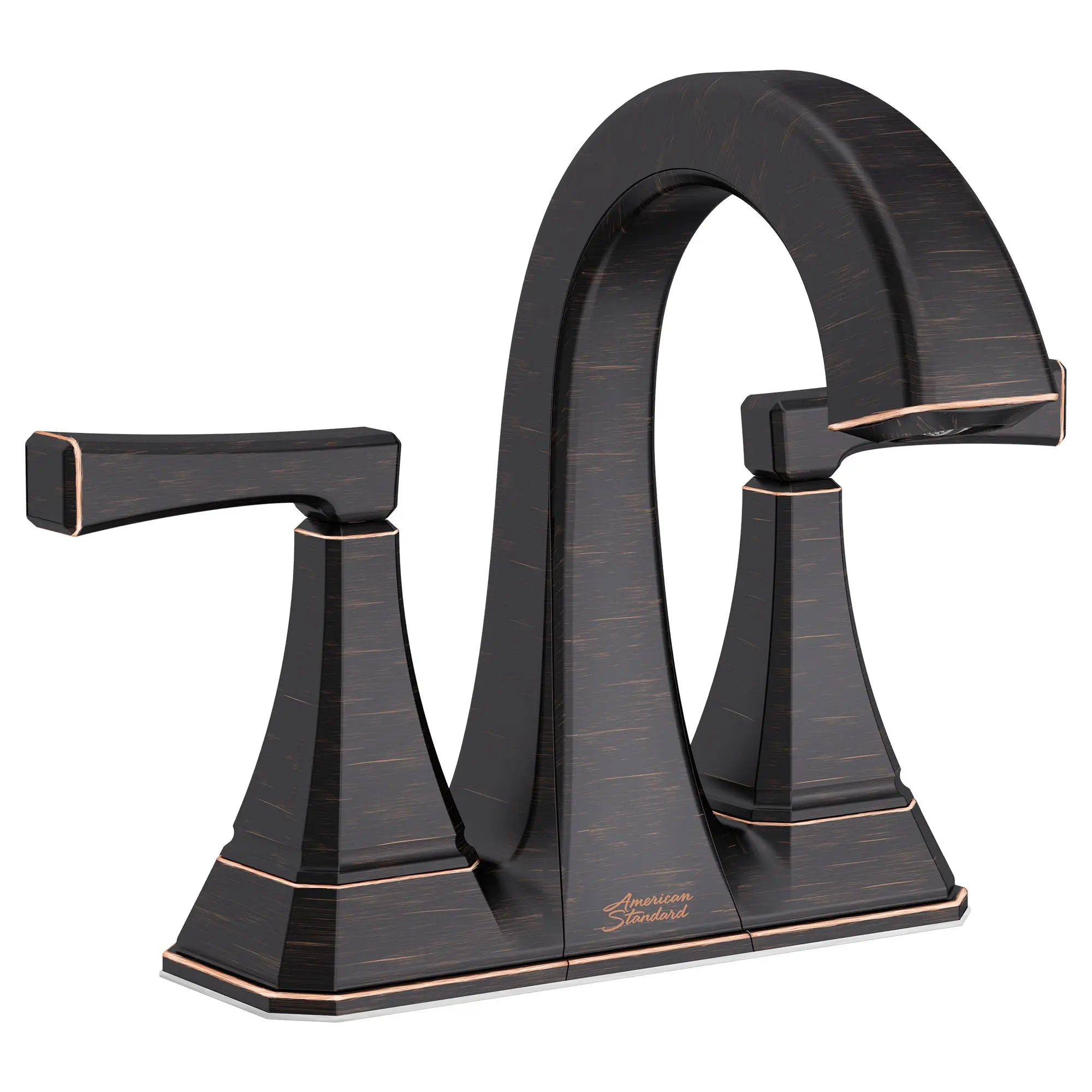 Crawford 4 Inch Centerset 2 Handle Bathroom Faucet - 1.2 GPM/4.5 LPM Water-Saving Design with Lever Handles - Perfect for Small Bathrooms, Powder Rooms & Vanities