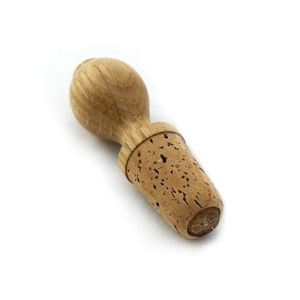 Premium Cork & Oak Wooden Wine Stopper - Natural Wine Bottle Sealer for Red, White & Sparkling Wines - Perfect for Home Bars, Dinner Parties & Gifts
