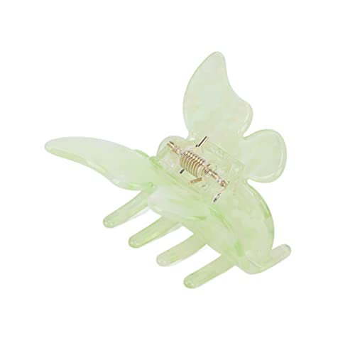 Stable Non-Slip Hair Claw Clips for Women & Girls - Lightweight Cellulose Acetate Hair Accessories (Apple Green) - Perfect for School, Work, Gym & Everyday Hairstyles