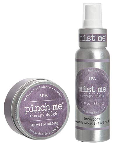 Stress Relief Combo Pack - 3oz Aromatherapy Mist Spray & Sensory Therapy Dough for Anxiety Relief | Perfect for Office, Home Spa & Travel Relaxation