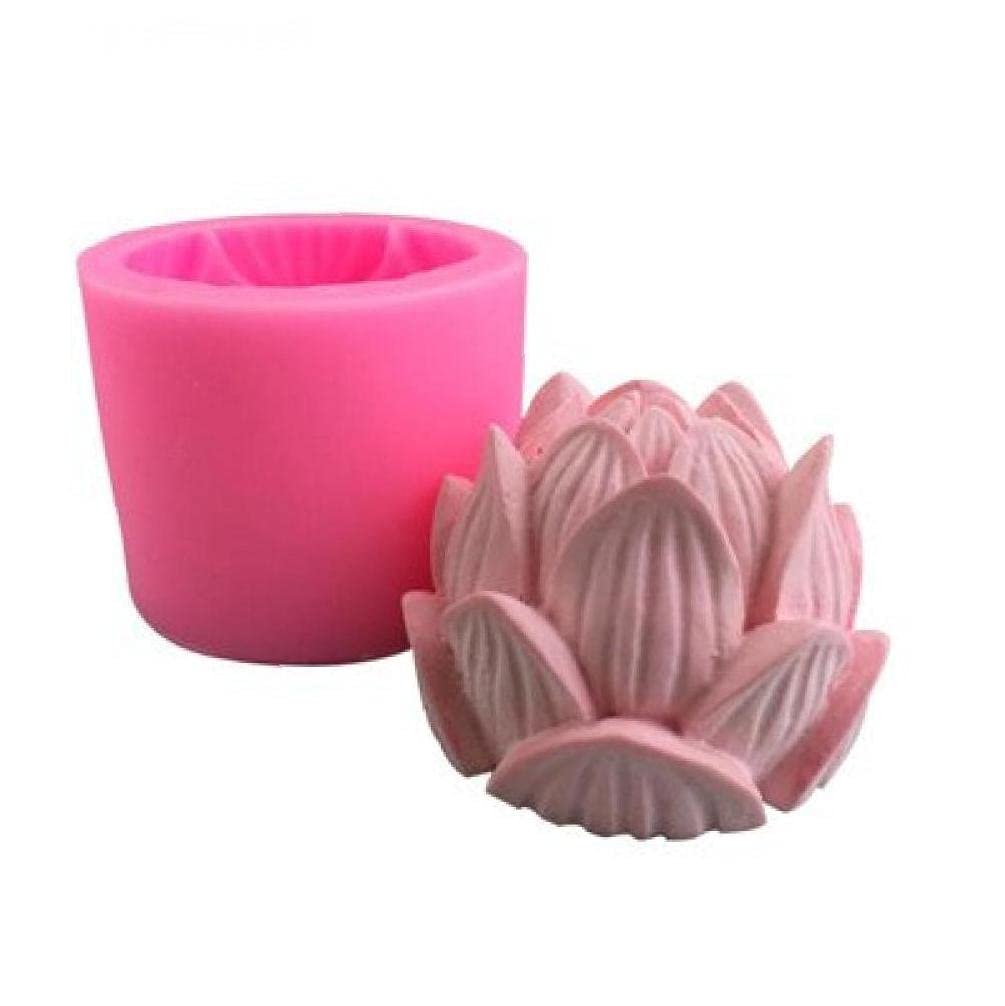 Ruluti 3D Silicone Candle Molds Set - Flower Soap Molds for DIY Candle Making, Polymer Clay Casting & Resin Crafts - Perfect for Home Decor, Wedding Favors & Gift Making