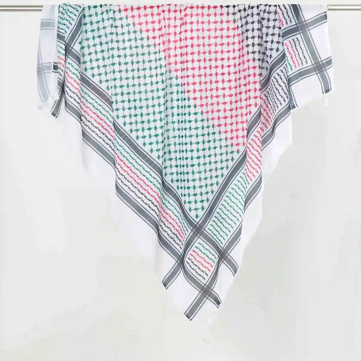 Urgarment Men's & Women's Keffiyeh Scarf - Arab Shemagh Kuffiyeh with Tassels - Cotton Linen Blend - Perfect for Outdoor, Travel & Fashion Accessories