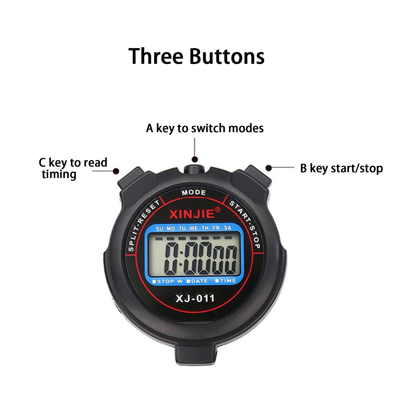 Jubepk Sports Countdown Timer | Large Lightweight Digital Stopwatch, Reusable & Accurate for Athletes, Swimming Timer, Competition & Fitness Training - Perfect for Swim Meets, Track Events & Gym Workouts