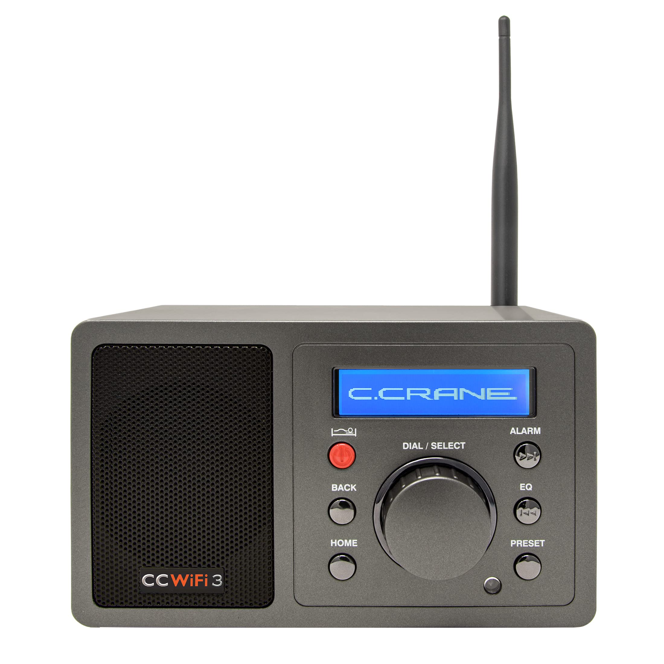 **C. Crane CC WiFi 3 Internet Radio with Skytune - Bluetooth Receiver, Alarm Clock & Remote Control - Access 1000+ Global Radio Stations - Perfect for Home, Office & Travel**
