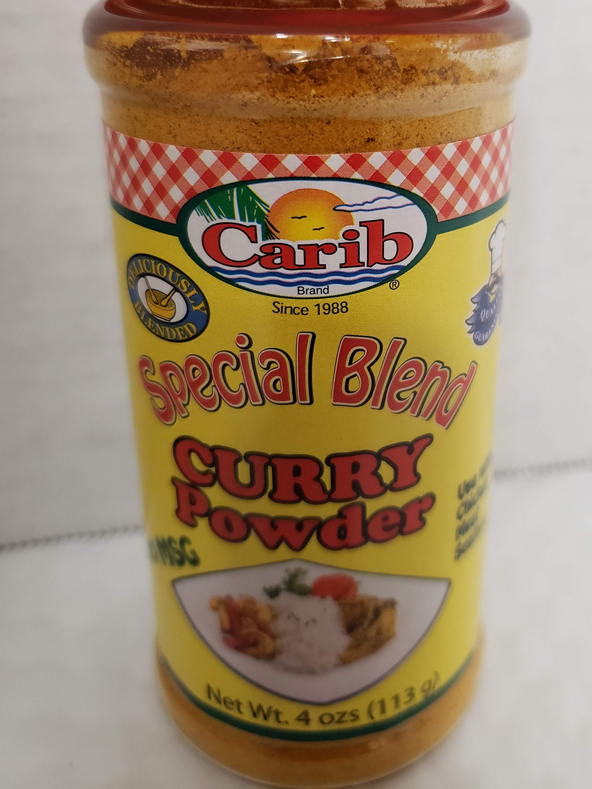 Caribbean Curry Powder Special Blend 4oz - All Natural, No MSG, Gluten-Free | Perfect for Jamaican, Indian & Caribbean Dishes, Rice, Stews & Marinades