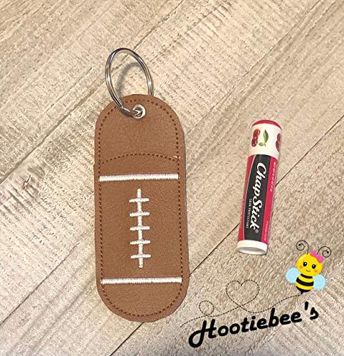 Football-Shaped Hand Sanitizer & Lip Balm Holder - Portable Sports Accessory for Games, Travel, and School