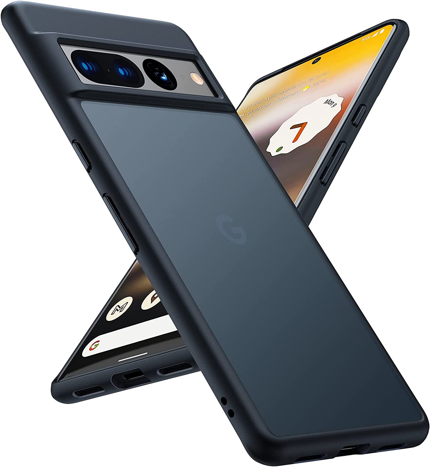 Google Pixel 7 Pro Slim Protective Case - Soft Silicone Cover with Shock Absorption - Perfect for Everyday Use, Travel & Outdoor Activities