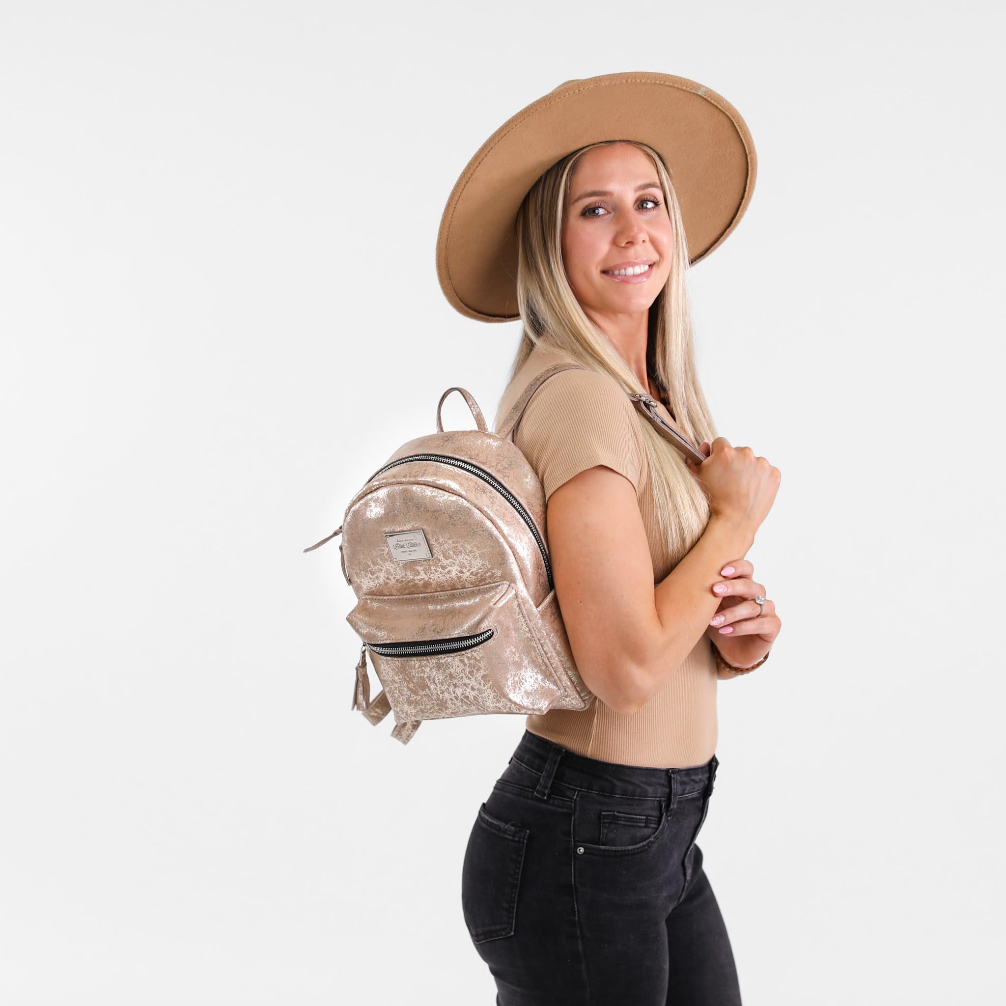 Premium Genuine Leather Backpack for Women - Stylish & Durable Small Leather Bag - Perfect Gift for Her, Birthday & Travel - Lifetime Guarantee - Ideal for Work, College & Everyday Use