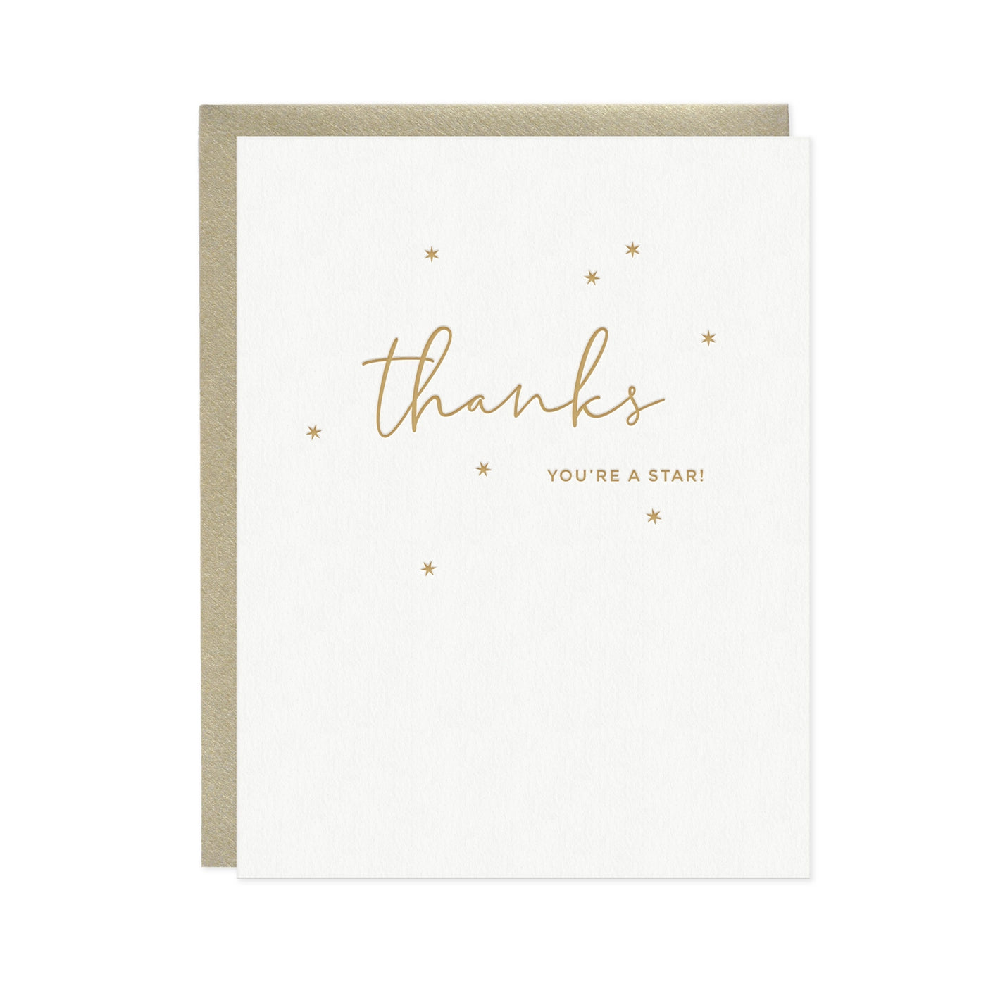Missive Thank You Card - 'You're a Star!' Appreciation Greeting Card for Coworkers, Teachers, Friends | Perfect for Birthdays, Thank You Notes, Office Gifts & Special Occasions