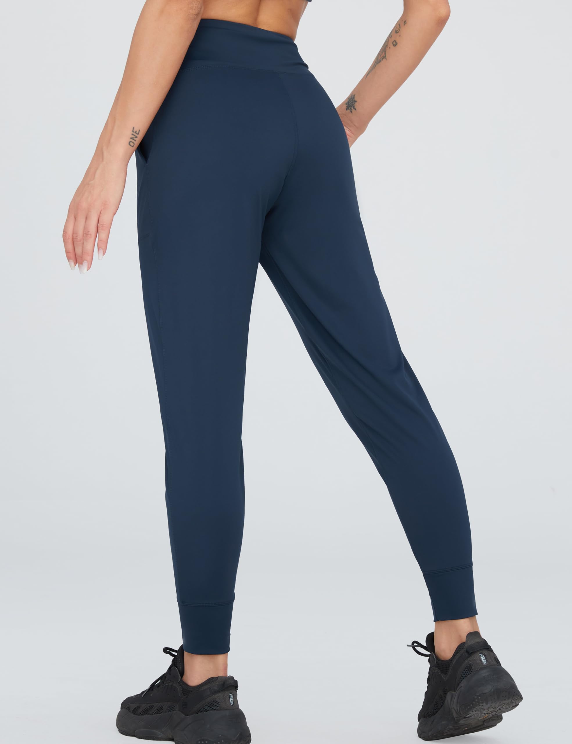 Dragon Fit High Waist Joggers for Women - Workout Yoga Sweatpants with Pockets | Tapered Lounge Pants for Running, Gym & Casual Wear