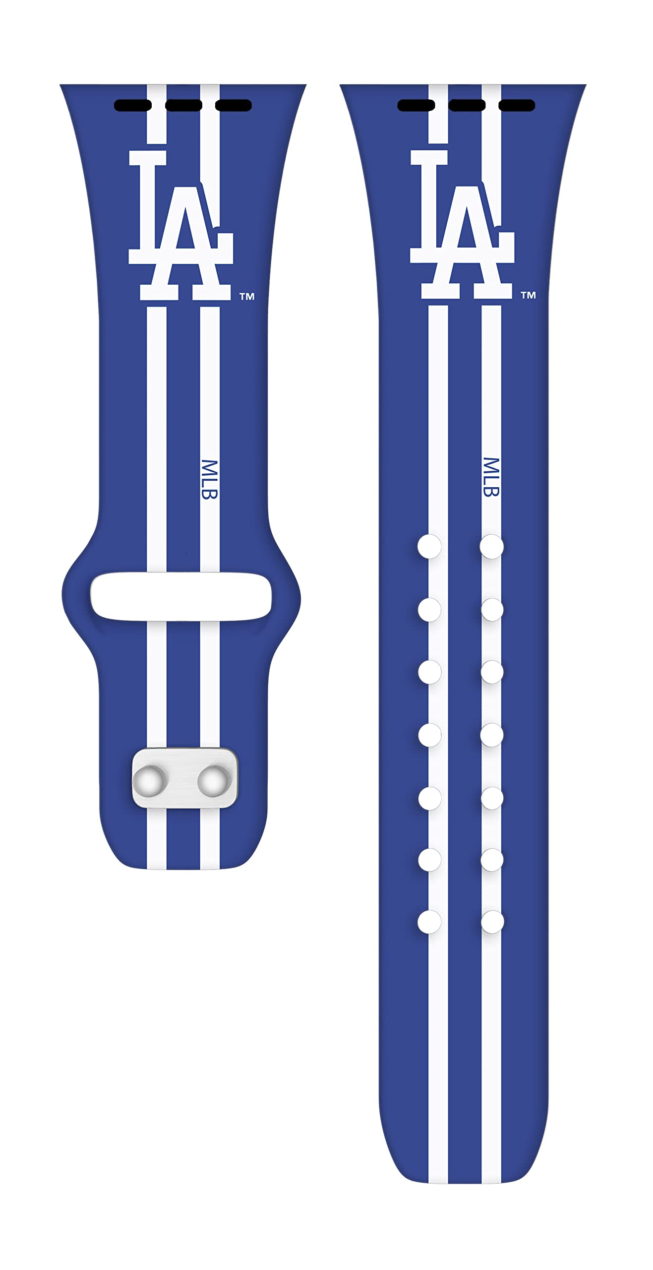 Los Angeles Dodgers HD Watch Band for Apple Watch - Compatible with All Series, Sporty & Stylish Design for Baseball Fans - Perfect for Game Day, Workouts, and Everyday Wear