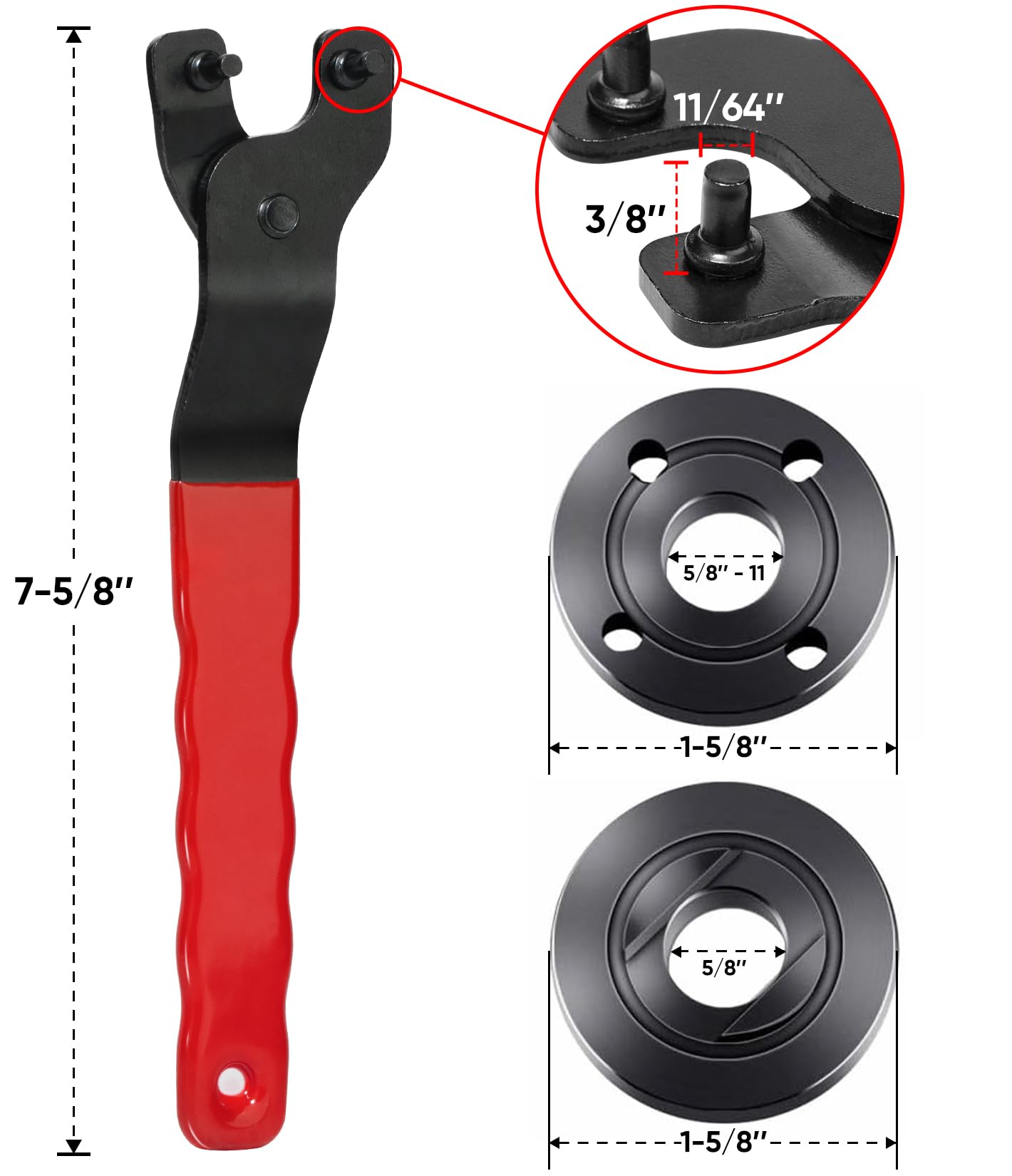 SHALL Angle Grinder Tool Kit with 5/8