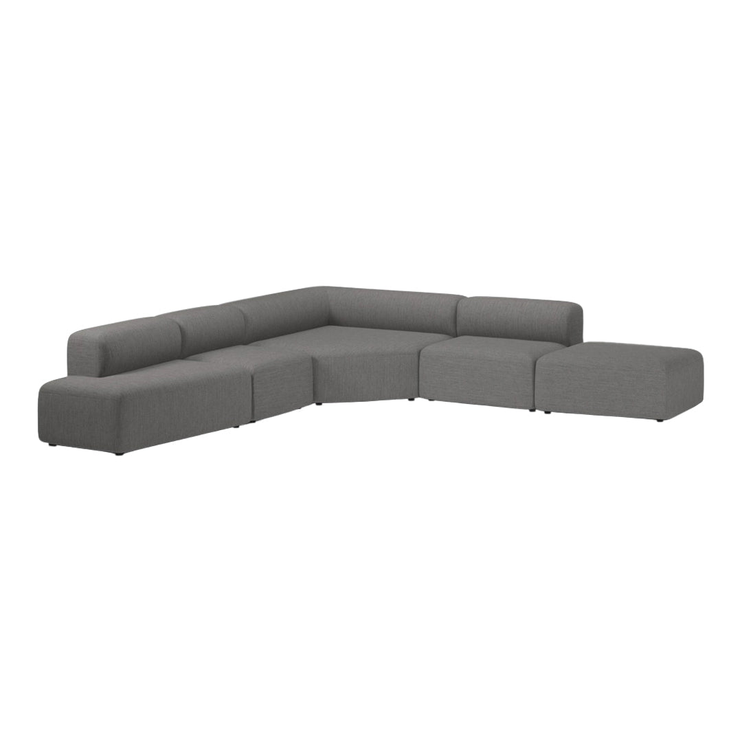 Modern Angle Corner Sofa with Open End & Chaise Lounge - Perfect for Living Room, Family Room or Apartment Relaxation