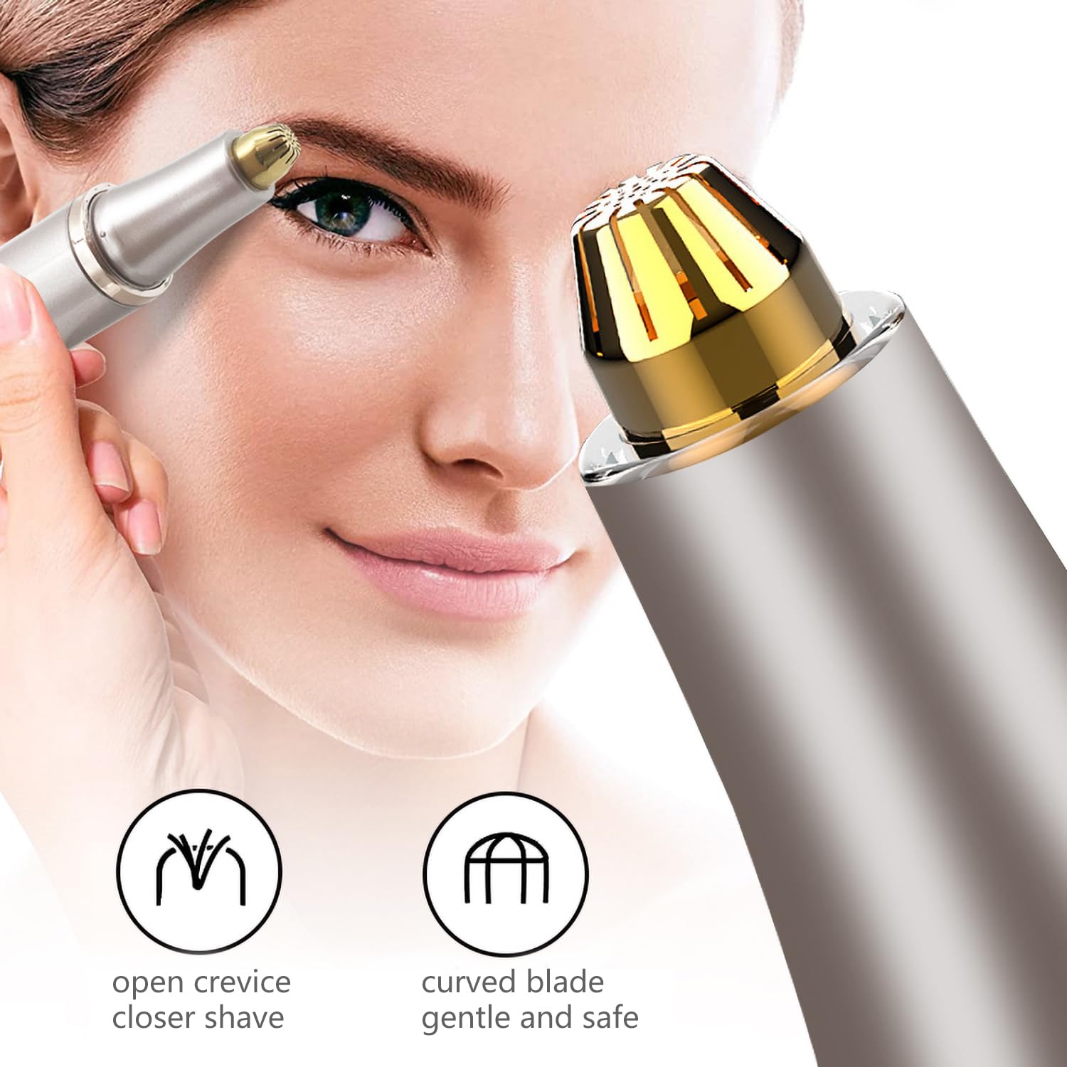 Women's Electric Shaver - 3-in-1 Painless Hair Remover for Face & Body | Rechargeable Lady Shaver for Smooth Skin | Perfect for Travel, Gym & Quick Hair Removal at Home