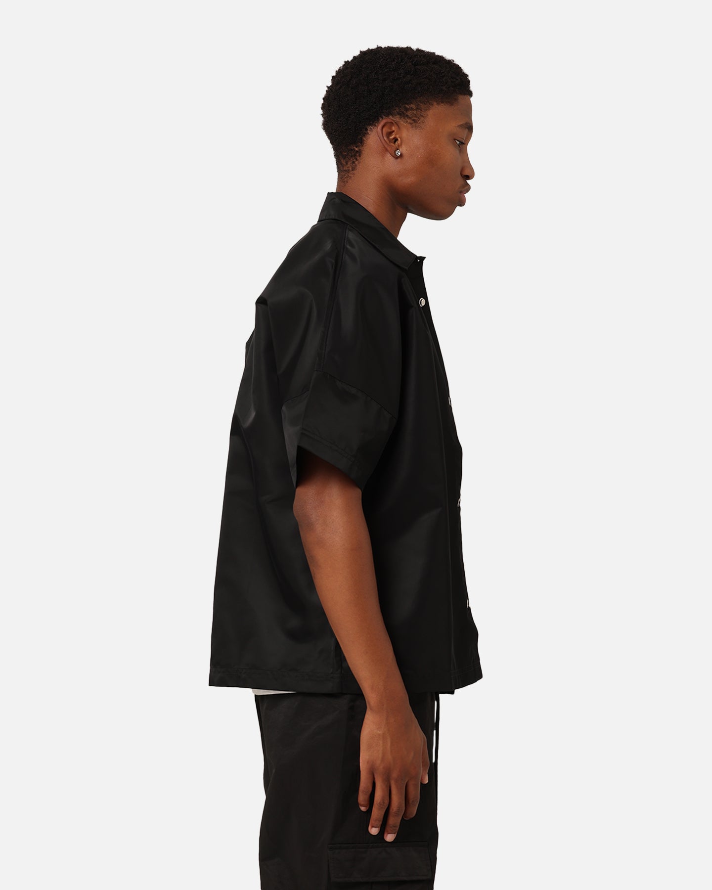 Adidas Neuclassics+ Short Sleeve Overshirt for Men - Black/Semi Impact Orange Casual Shirt | Perfect for Streetwear, Gym, and Everyday Outfits