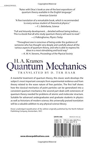 Quantum Mechanics Book - Dover Books on Physics | Study Guide for Students & Researchers | Perfect for Physics Classes & Self-Learning