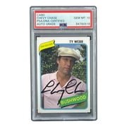 Chevy Chase Signed Caddyshack Ty Webb Trading Card PSA/DNA Gem MT 10 - Authentic Autograph Collectible for Movie Memorabilia Fans & Sports Card Collectors