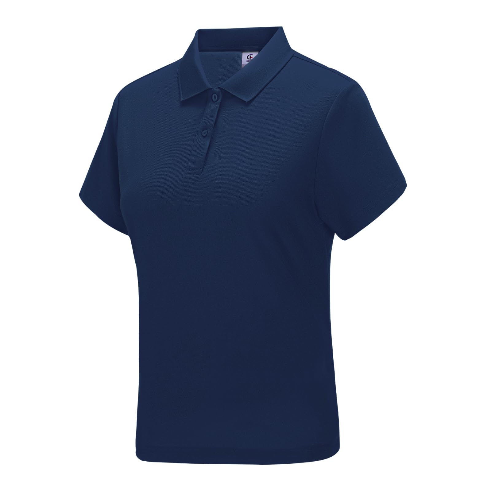 Casei Women's Quick Dry Moisture Wicking Polo Shirt - Breathable Golf & Tennis Top for Active Lifestyle - Black & White