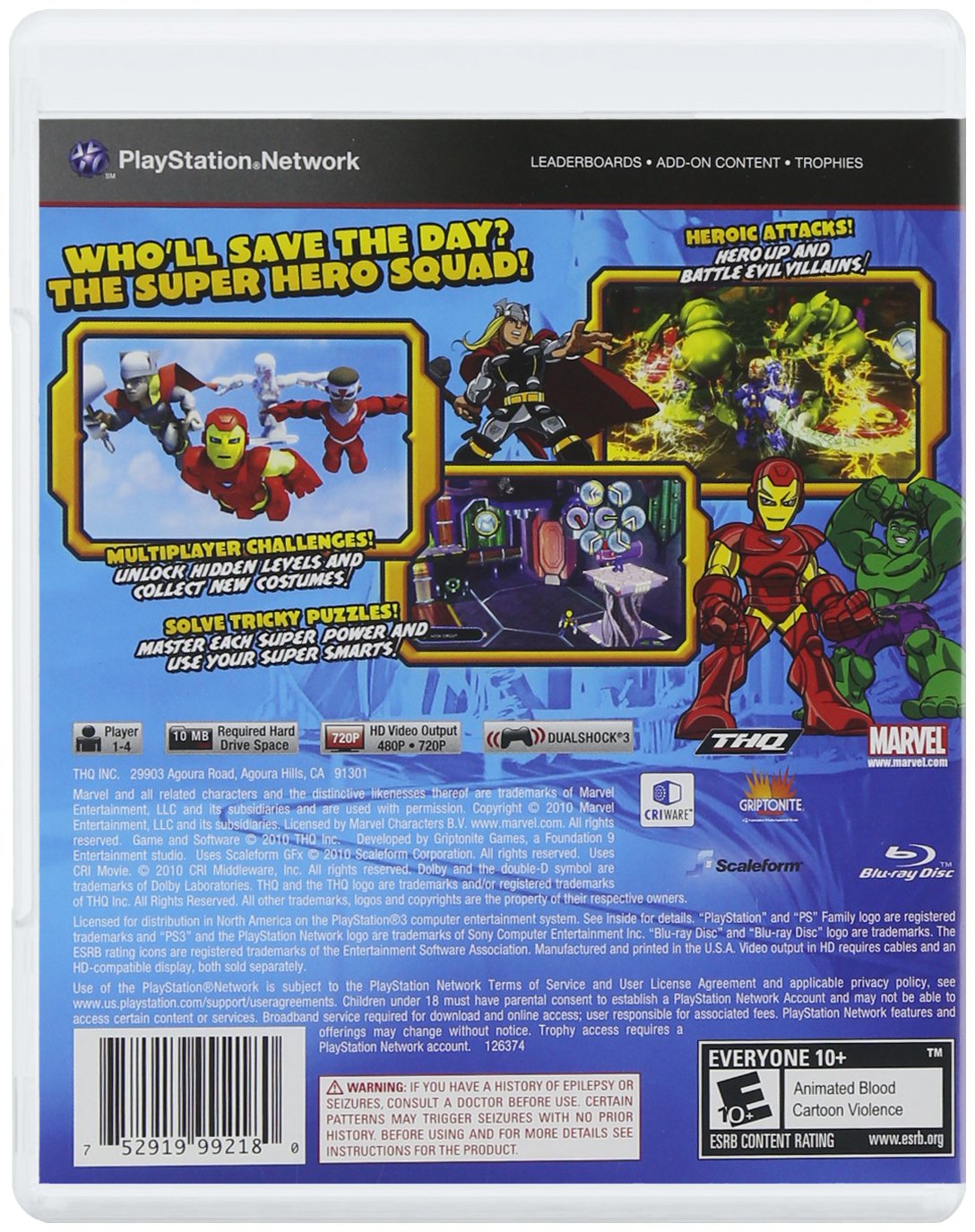 Marvel Super Hero Squad: The Infinity Gauntlet PS3 Game - Action Adventure Video Game for Playstation 3 | Perfect for Marvel Fans & Superhero Gaming Enthusiasts
