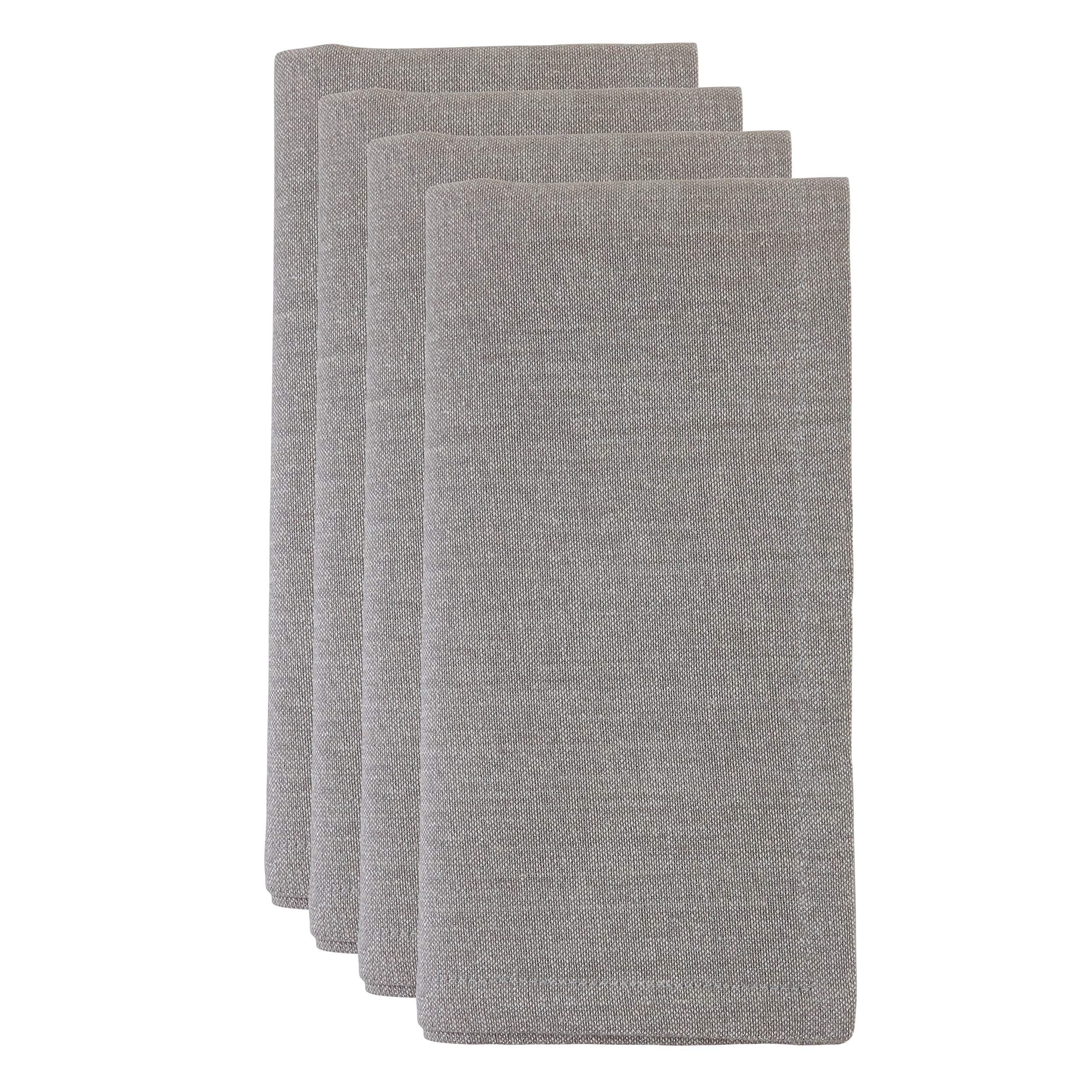 Shimmer Design Table Napkins (Set of 4) - Elegant Dinner Party Napkins for Weddings, Holidays & Special Occasions - Premium Quality Decorative Napkins for Formal Dining & Home Decor