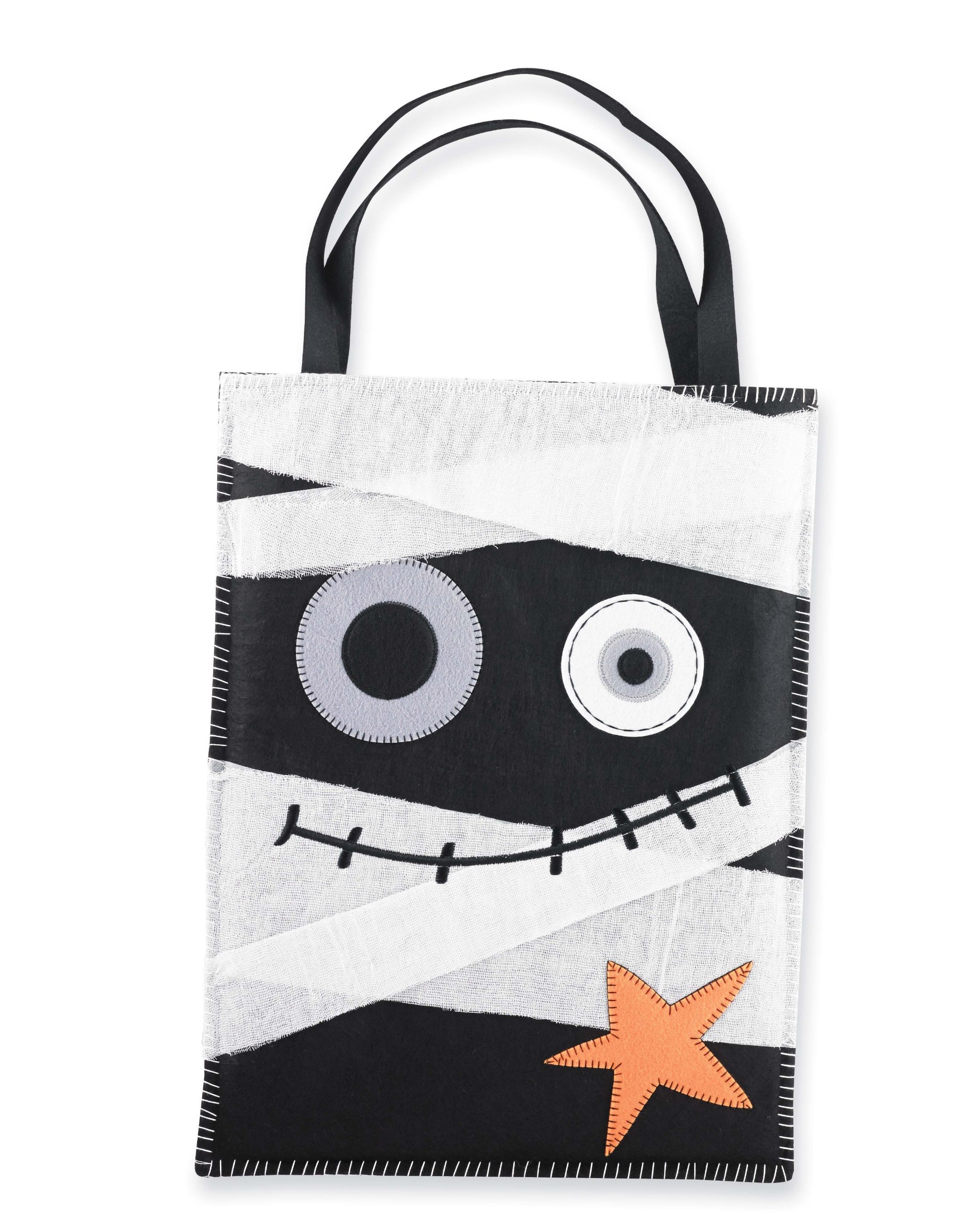 Mud Pie Halloween Mummy Pillow Sack Candy Bags for Trick or Treat - Party Favors, Decorations & Gift Bags for Kids