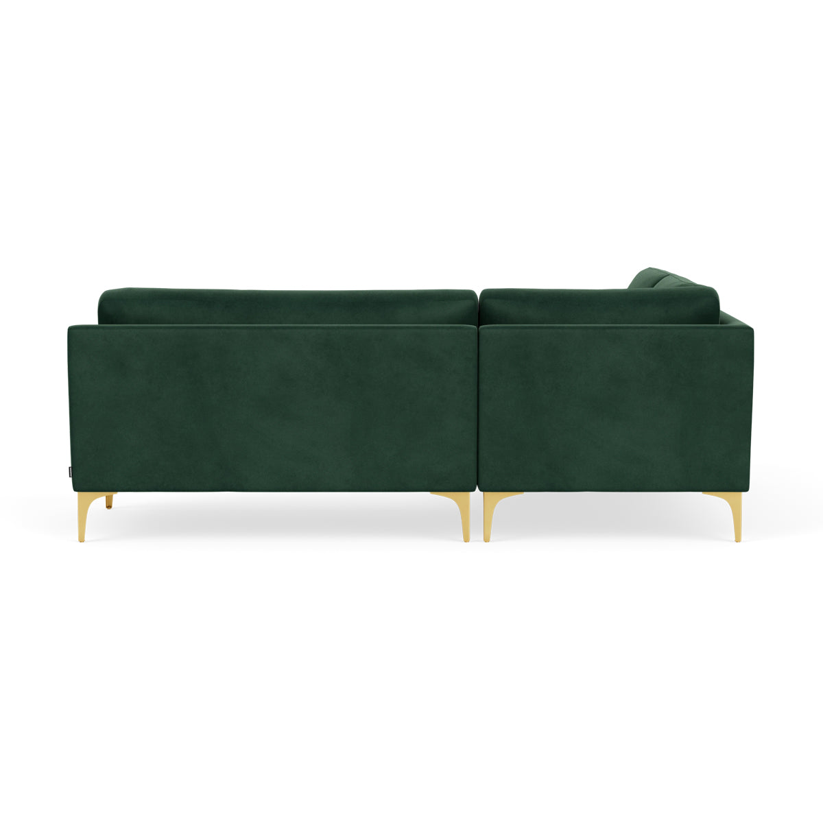 Astha Velvet Left Corner Sofa - Modern L-Shaped Sectional Couch for Small Spaces, Living Room & Apartment Decor - Soft Velvet Fabric, Comfortable Seating for Family & Guests