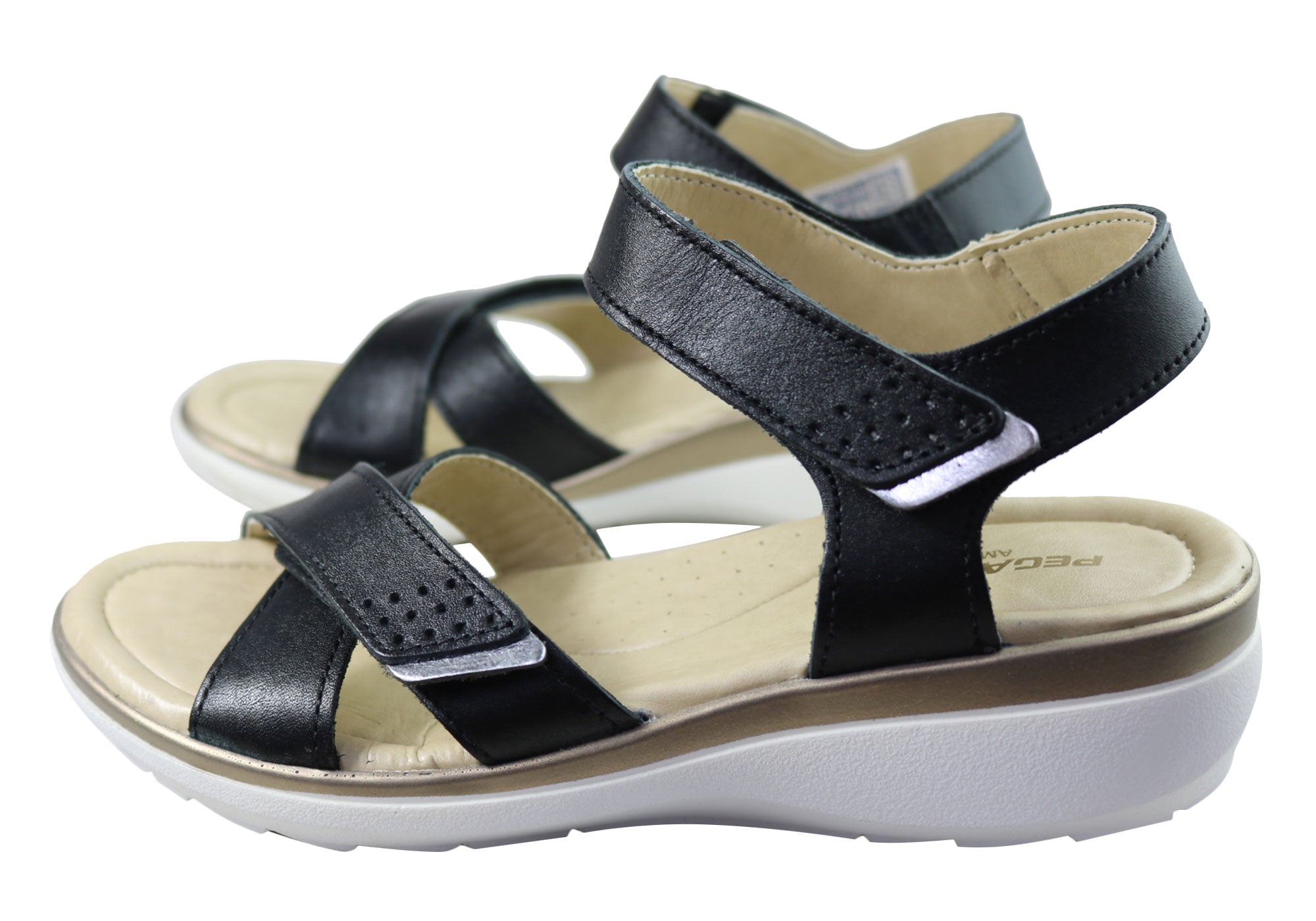 Pegada Kerala Women's Comfortable Leather Sandals - Handmade in Brazil - Perfect for Beach, Vacation & Summer Outfits