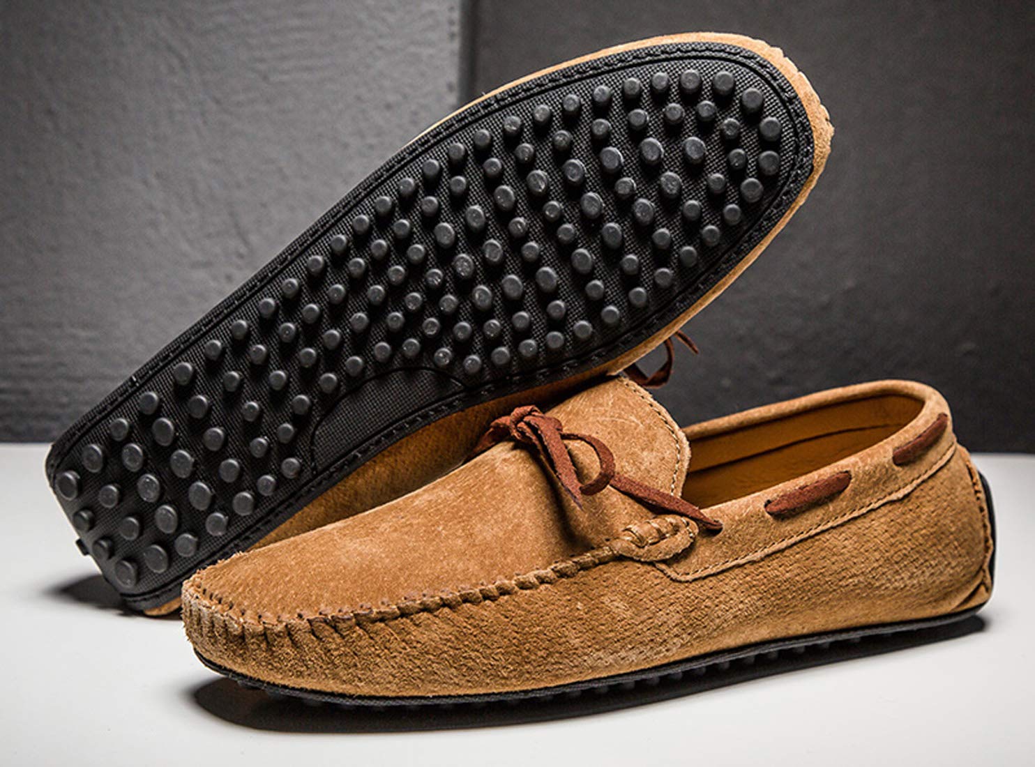 **Men's Casual Suede Loafers - Slip-On Moccasin Boat Shoes for Driving & Dress | Comfortable & Stylish for Work, Travel & Everyday Wear**