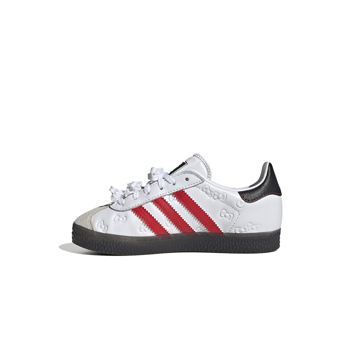 Hello Kitty Kids Gazelle Sneakers - White & Red Athletic Shoes for Girls | Cute Casual Walking & School Fashion