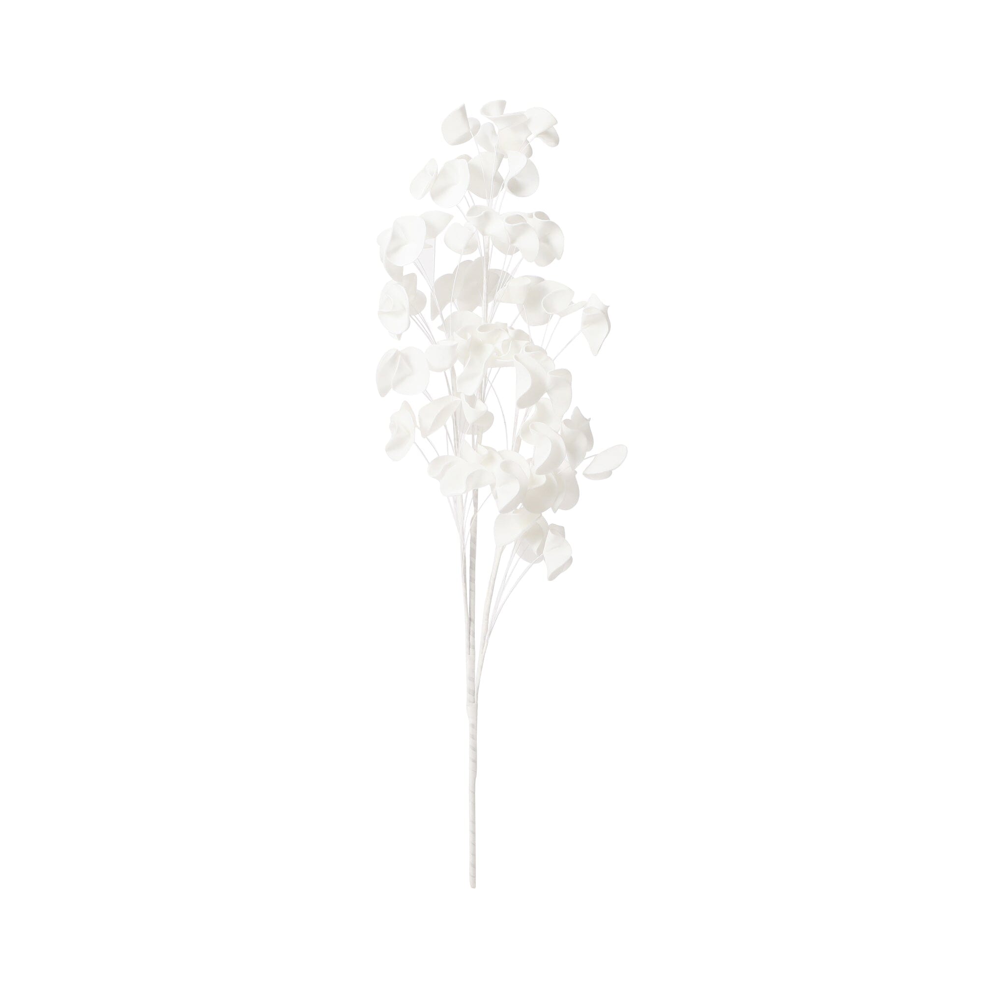 Artificial Plant Leaf White - Realistic Faux Greenery for Home Decor, Office, Wedding & Party Decoration