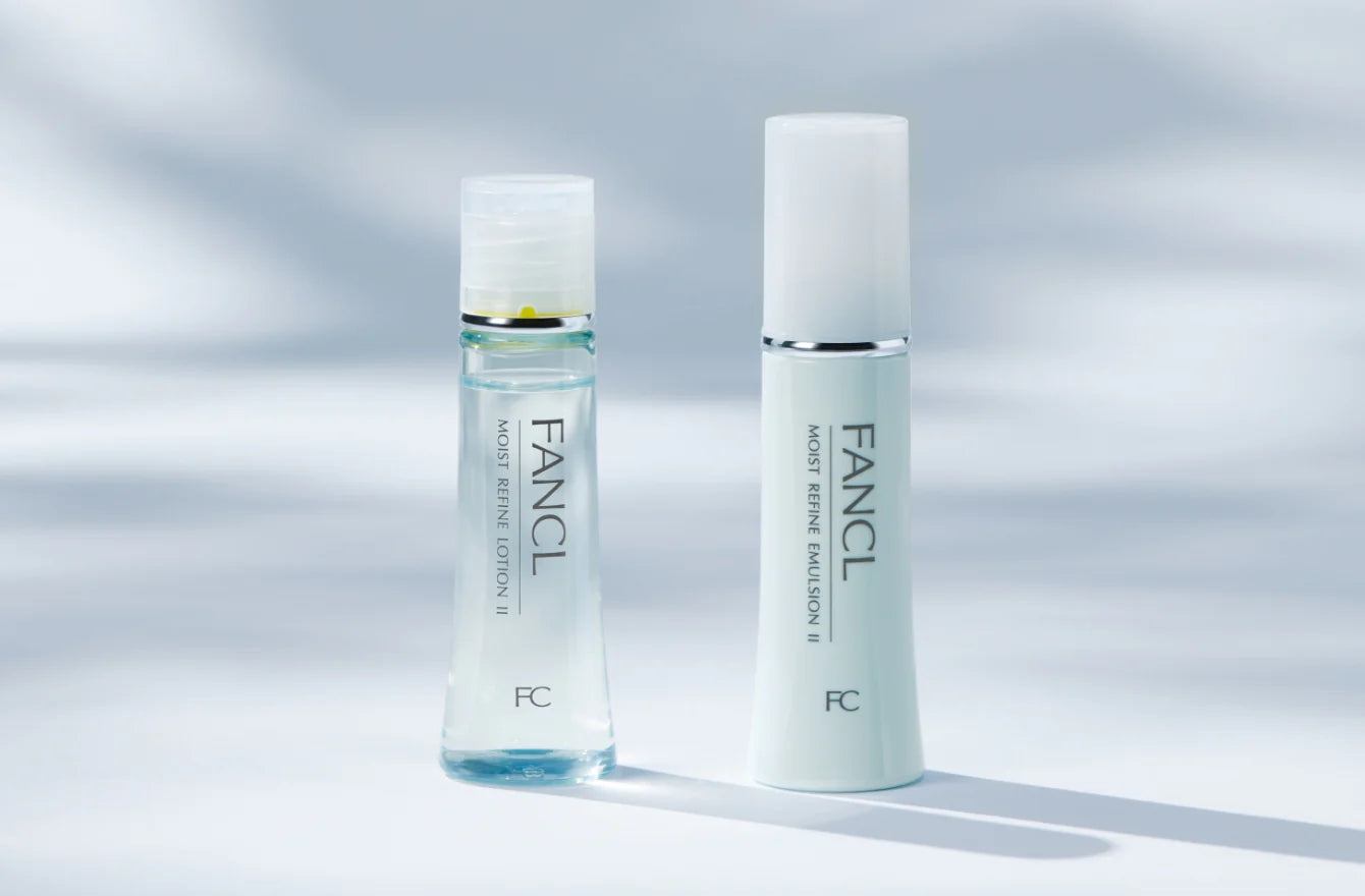 FANCL Complete Skincare Set - Cleanser, Toner & Moisturizer Bundle for Sensitive Skin | Daily Face Care Routine | Perfect for Travel & On-the-Go Use