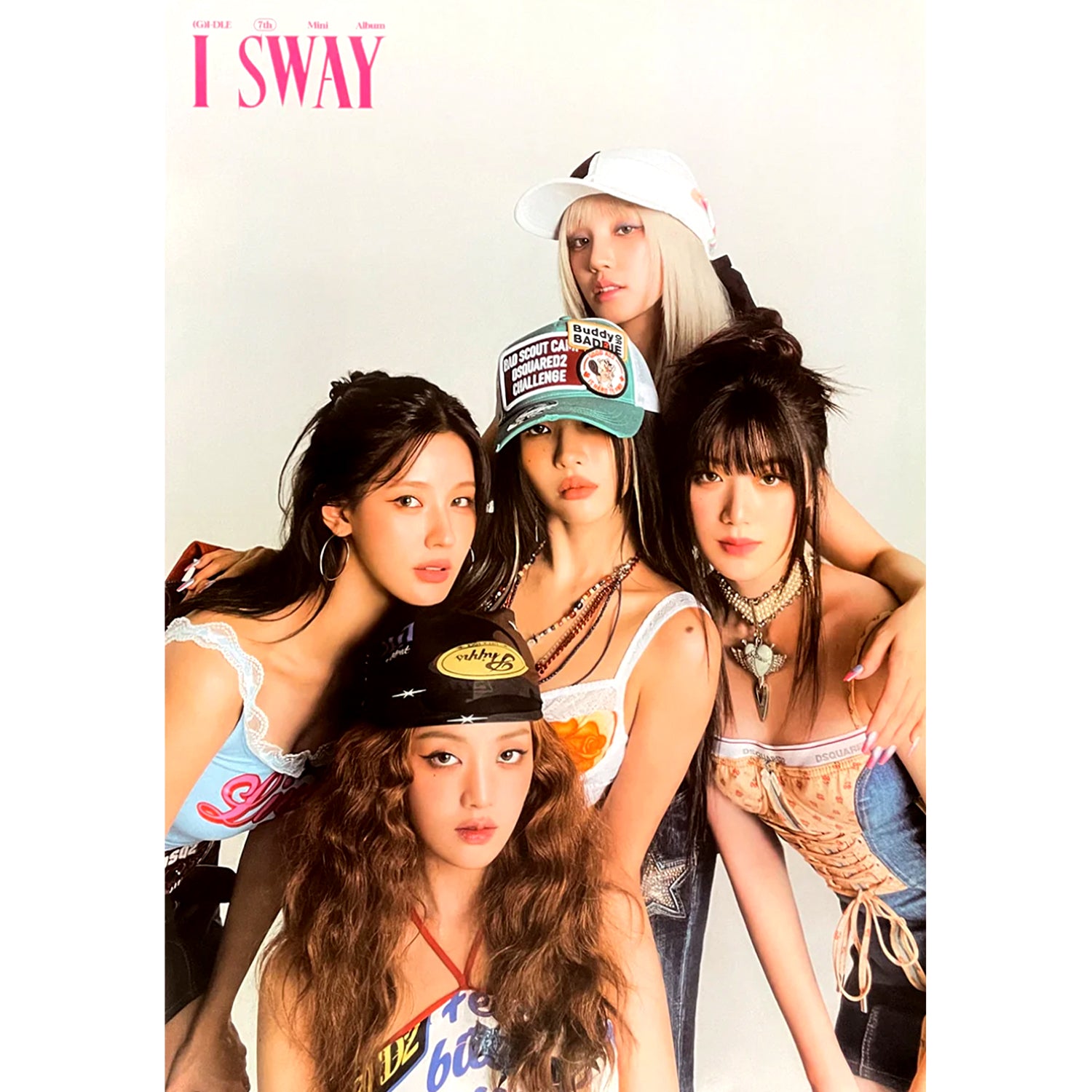(G)I-DLE 7th Mini Album 'I SWAY' Official Poster - Kpop Merchandise for Fans, Room Decor & Gift Idea