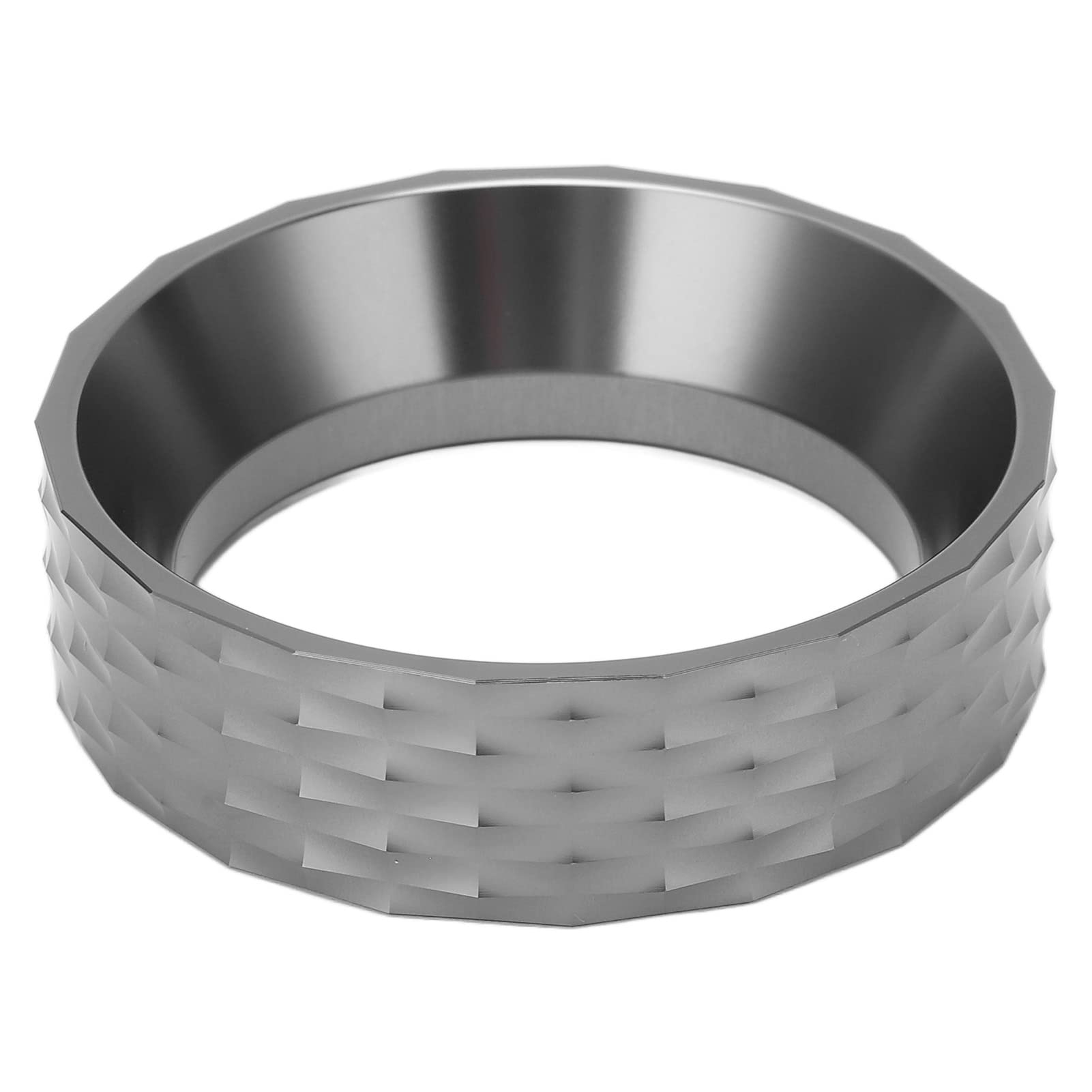 58mm Aluminum Alloy Coffee Dosing Funnel for Portafilter - Spill Proof, Easy to Clean Barista Tool (Grey) | Perfect for Espresso Machines, Home Brewing & Professional Coffee Shops