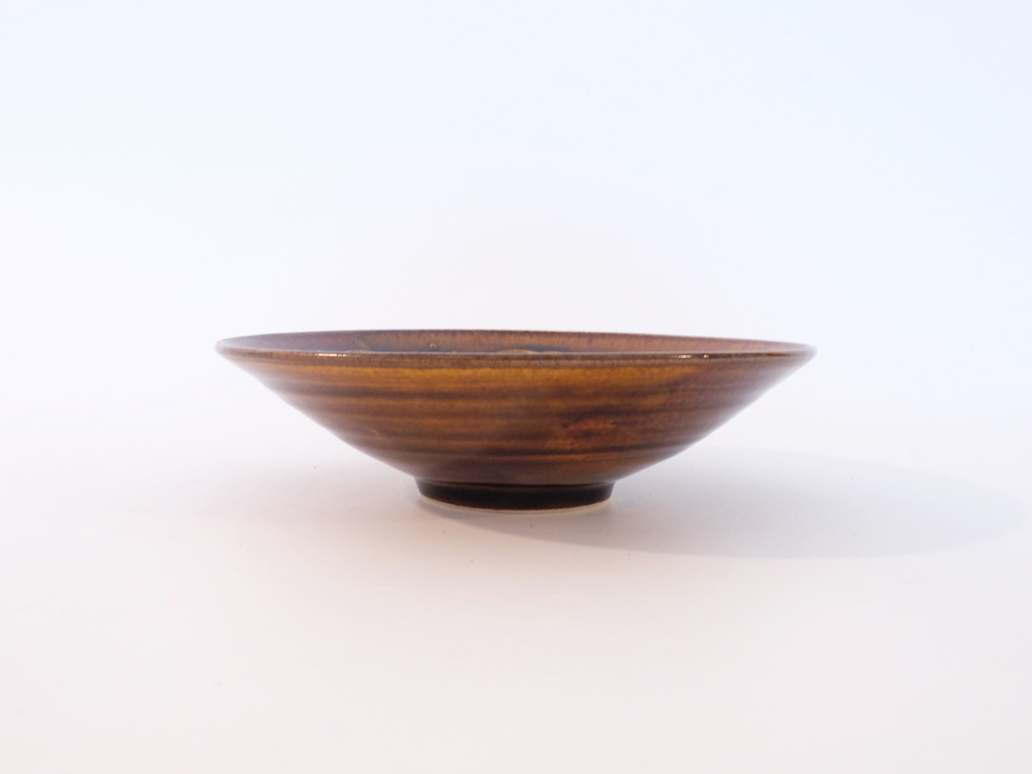 Aya Kondo Handmade Ceramic Caramel Glazed Bowls - Small Dessert Bowls for Ice Cream, Pudding & Snacks - Perfect for Home Dining & Gift Giving