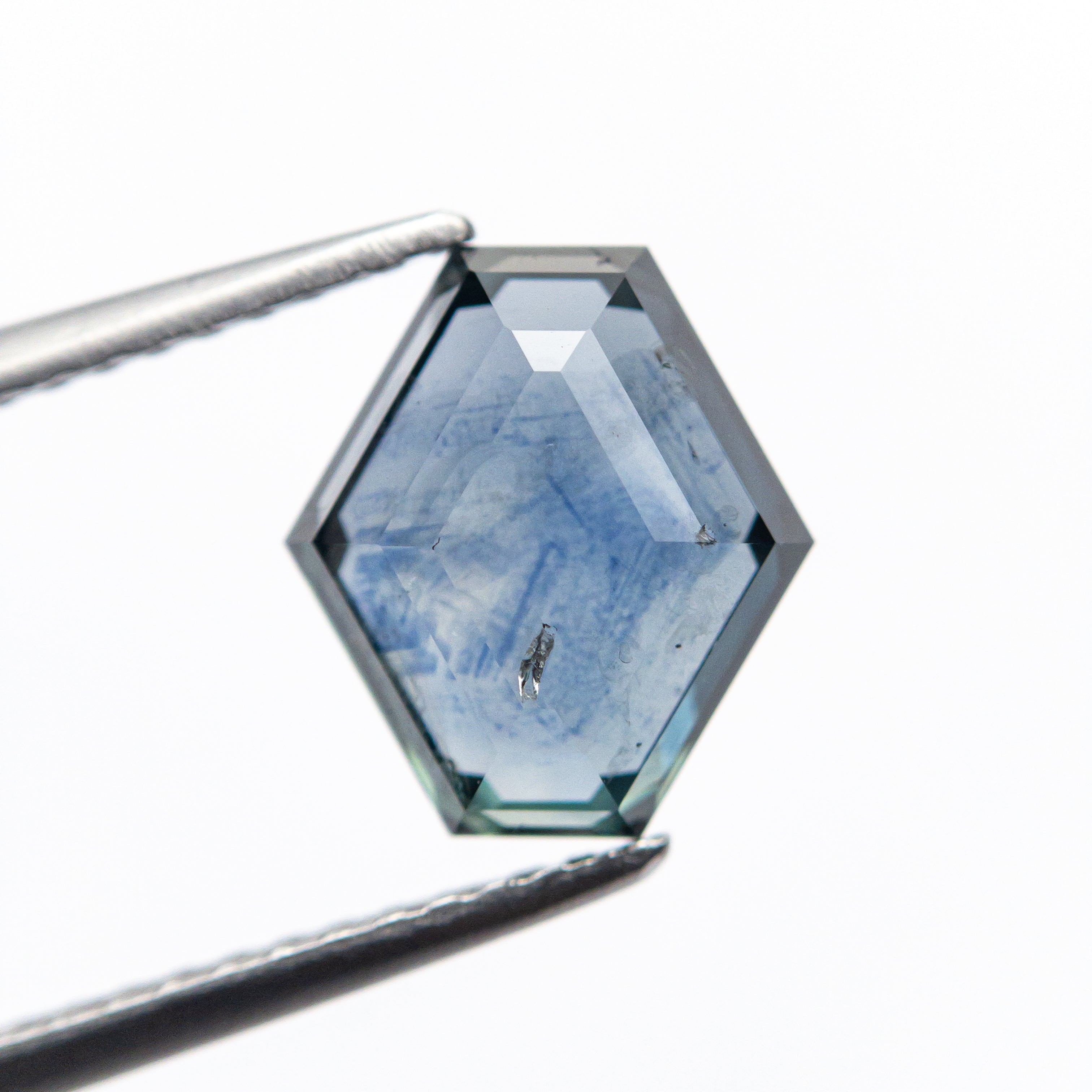 2.54ct Natural Hexagon Portrait Cut Sapphire (9.05x8.16x3.56mm) - Blue Gemstone for Engagement Rings & Fine Jewelry Making