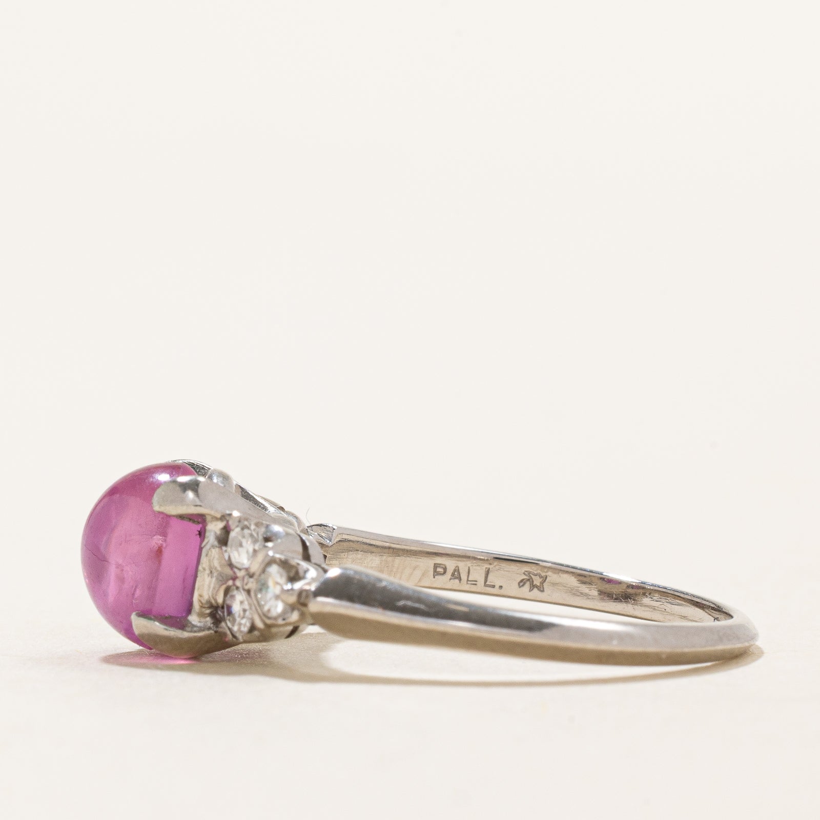 Natural Pink Sapphire and Diamond Engagement Ring 2.21ct Oval Cut with 0.18ctw Diamond Accents - Size 6.25 - Perfect for Proposals, Anniversaries & Special Occasions