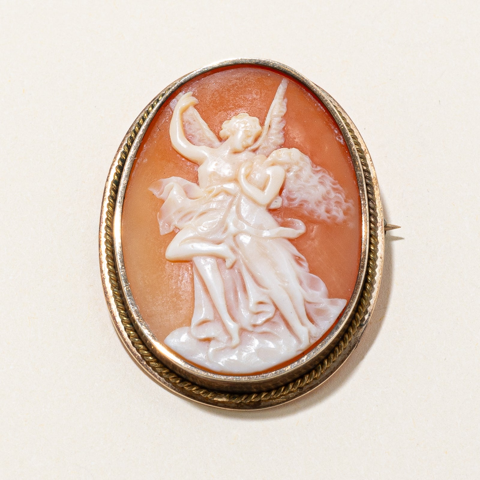 16.00ct Sea Shell Cameo Convertible Brooch & Pendant - Vintage Style Jewelry for Women, Gift for Mom, Bridal Accessories & Special Occasions