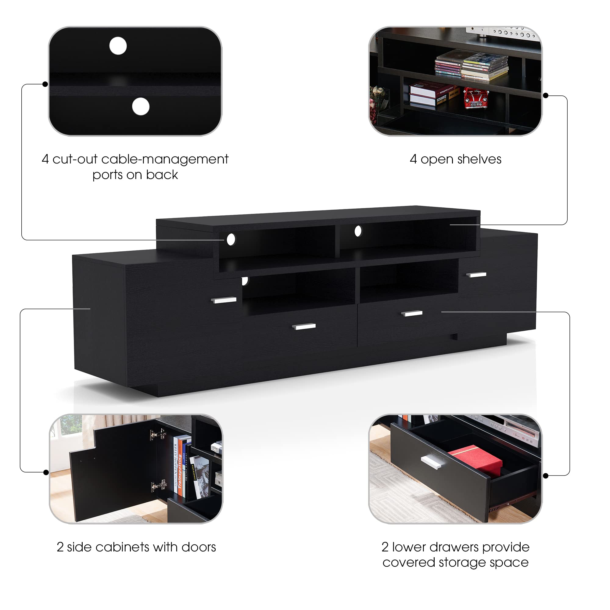 Furniture of America Joslin Modern 72