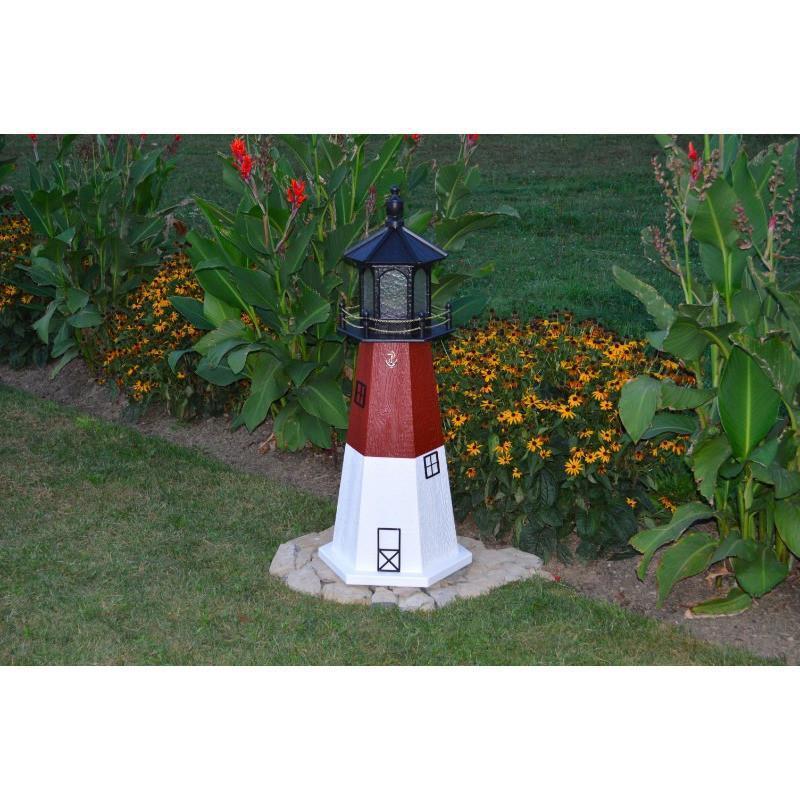 Barnegat New Jersey Replica Lighthouse - Miniature Collectible Decoration for Home, Office & Coastal Themed Decor
