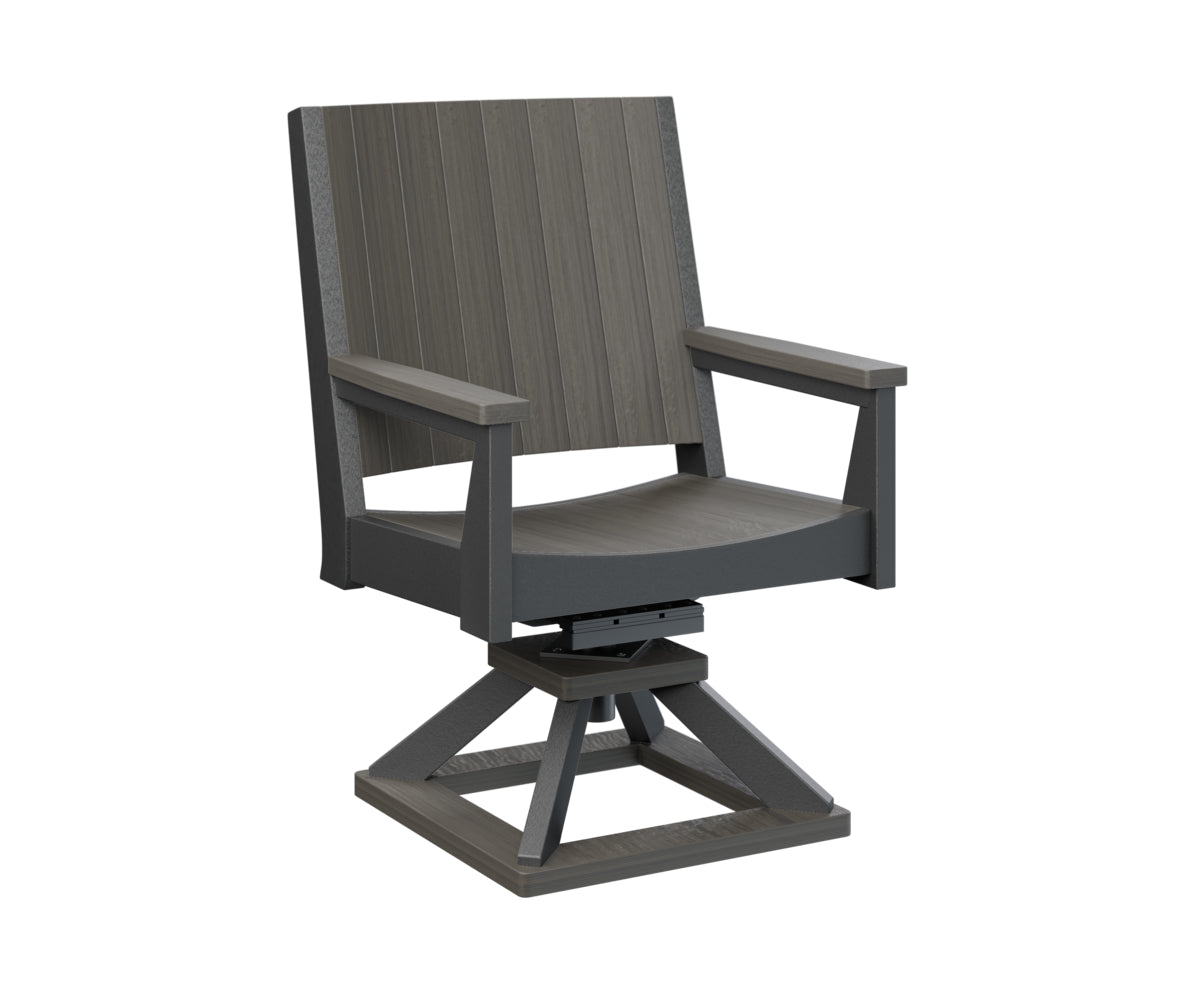 Berlin Gardens Mayhew Swivel Rocker Dining Chair - Comfortable Patio & Outdoor Seating for Restaurants, Gardens, and Decks