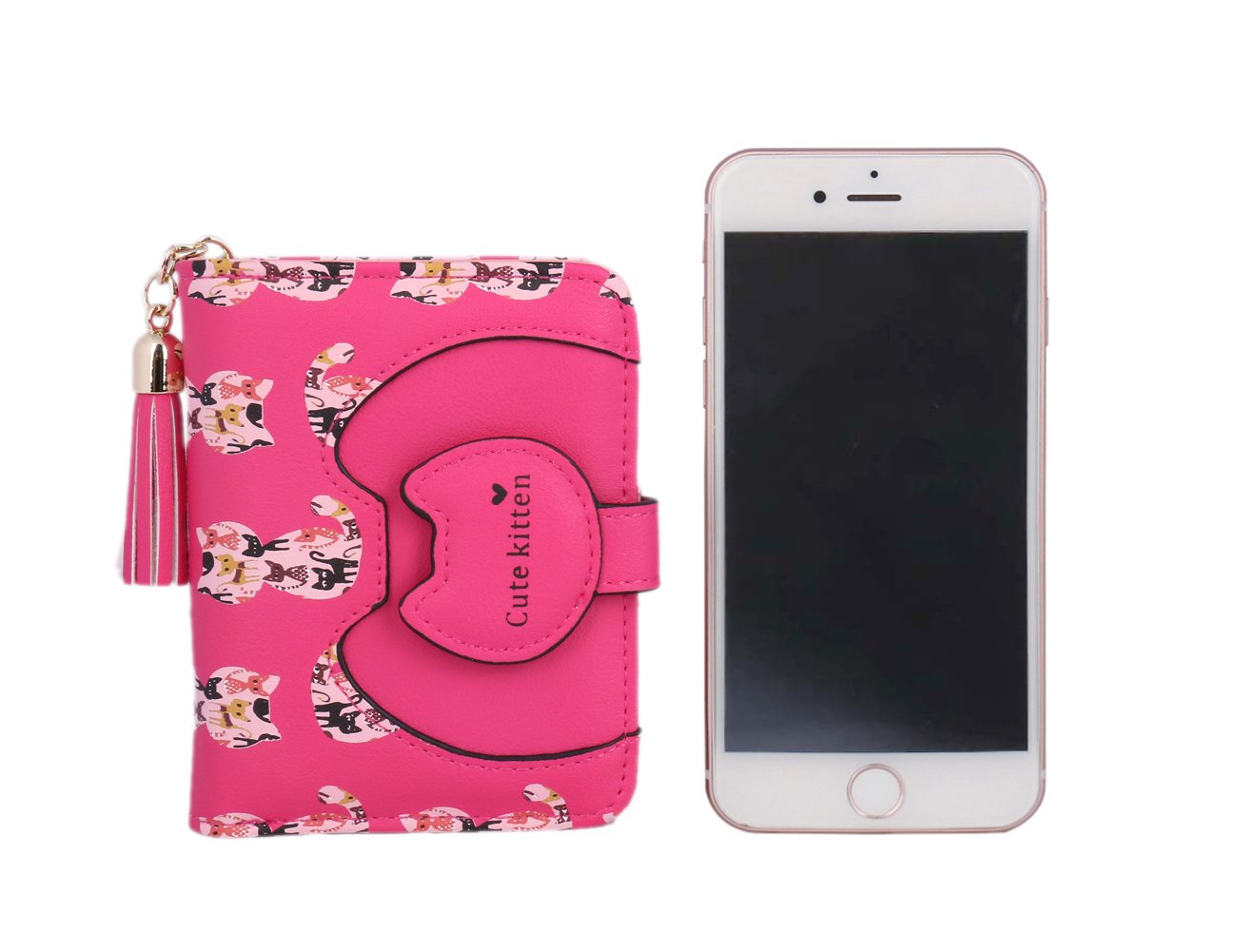 Cute Cat Wallet for Women with Tassel - Small Coin Purse & Card Holder - Perfect for Everyday Use, Travel, and Gifts