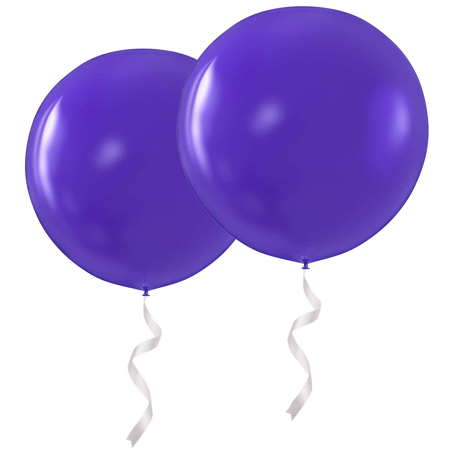 36 Inch Giant Purple Latex Balloons - 6 Pack for Party Decorations, Birthday, Wedding & Baby Shower Balloon Arch Backdrop