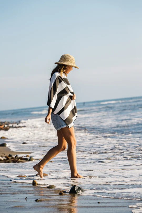 Nomadix Original Striped Quick-Dry Travel Towel - Lightweight & Absorbent for Beach, Yoga, Gym, and Outdoor Adventures