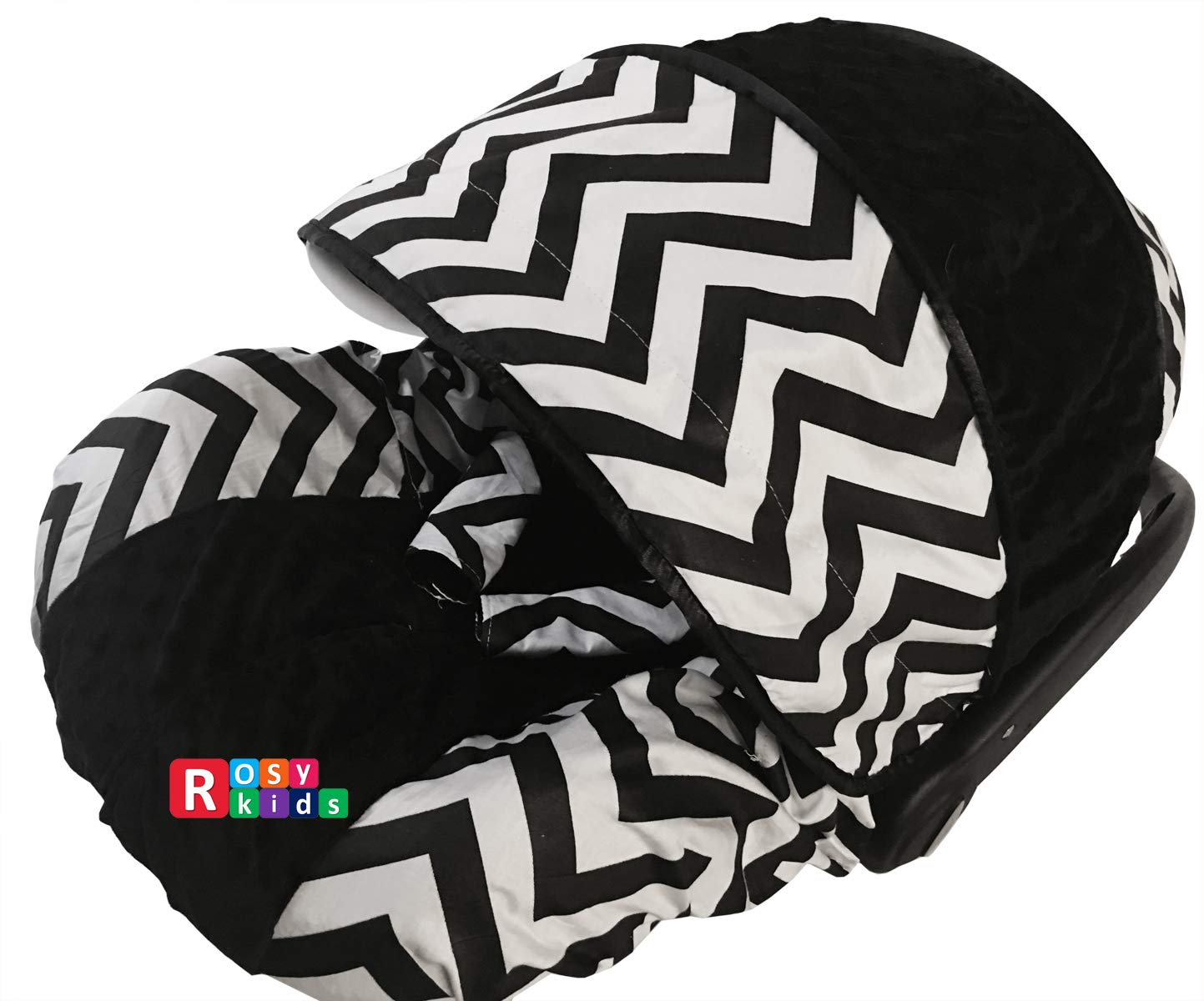Rosy Kids Infant Car Seat Canopy Cover 3-Piece Set - Breathable Baby Car Seat Cover Kit for Boys & Girls (19JE01) - Perfect for Strollers, Shopping Trips & Outdoor Adventures